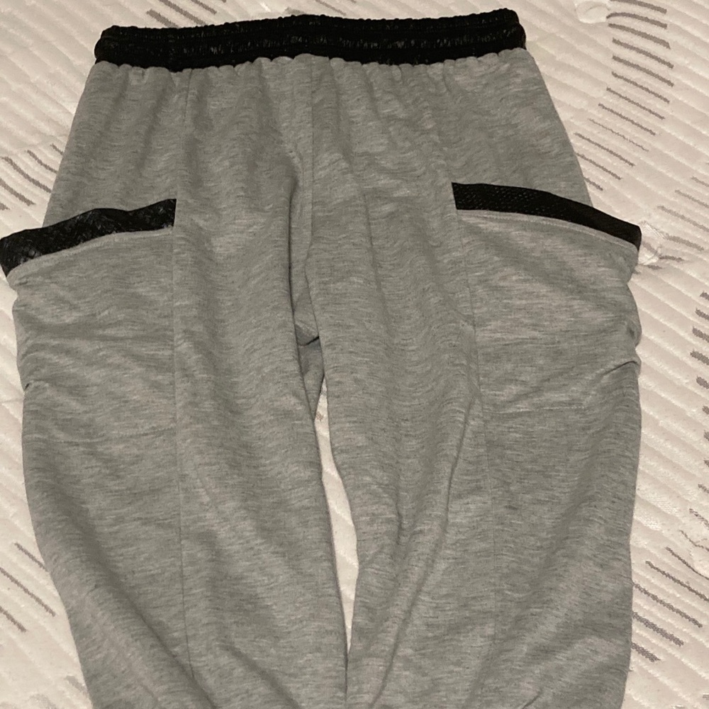 WT02 Gold Edition Grey joggers with snake accent